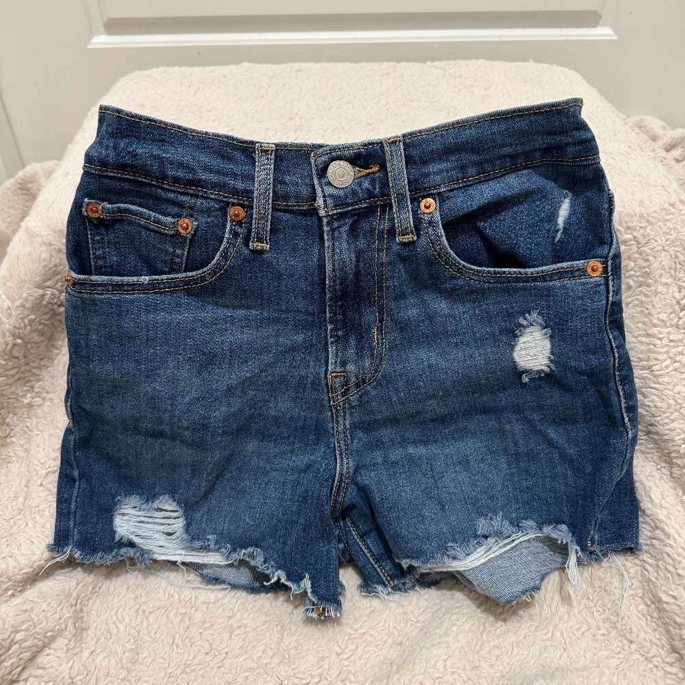 Levi High Rise Shorts Size 24